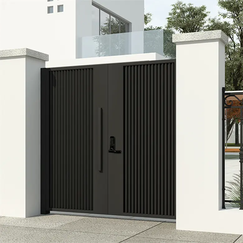 Puerta de hierro de seguridad para casa, valla de puerta de diseño de Puerta de Hierro simple, foto de Puerta de Hierro, 2023, 1, 2