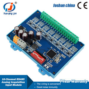 Huaqingjun 16-Kanal RS485 Analoge in gangs modul 0-10V RS485 Modbus RTU-Protokoll Kommunikation AI-Karte für SPS - Product Image 4