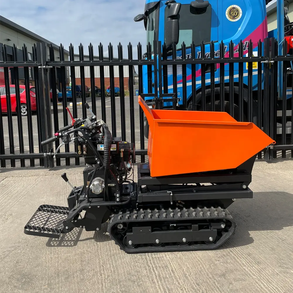 KONSTANT ISO9001 zertifizierter Benzin-Dieselmotor-Kipper High Tip Dumper Mini Crawler Dumper Truck 500Kg