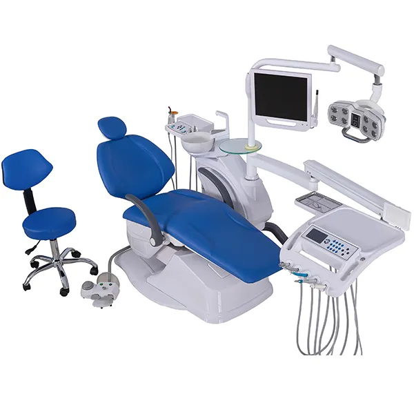 2024 nuova sedia dentale completa con microscopio e Monitor e lussuosa lampada a Led