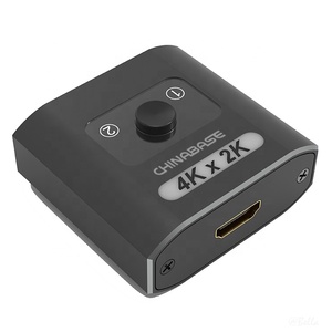 4K @ 30Hz HDMI Selector Switcher 2 en 1 Out HDMI Switch Splitter Aluminio HDMI 2,0 Interruptor bidireccional Soporte 3D 4K HDR. - Product Image 2