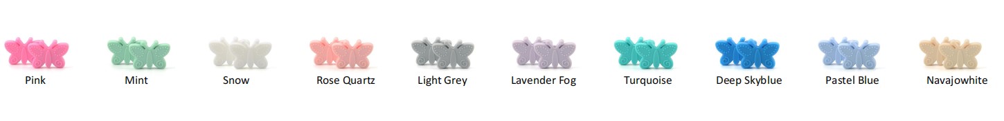 Perles de papillon plat