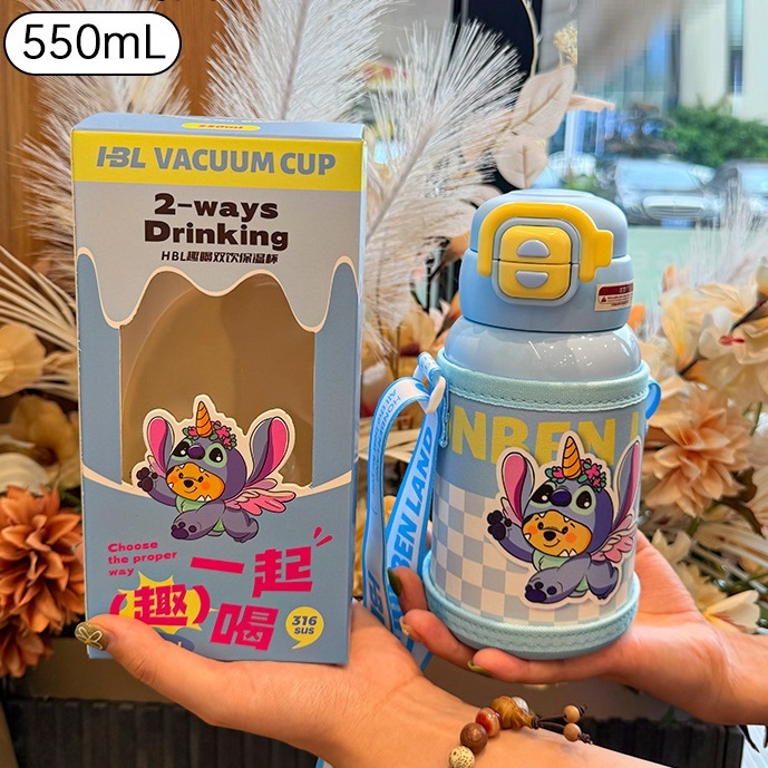 Boîte de couleur bleue pour boisson droite de 550 ml