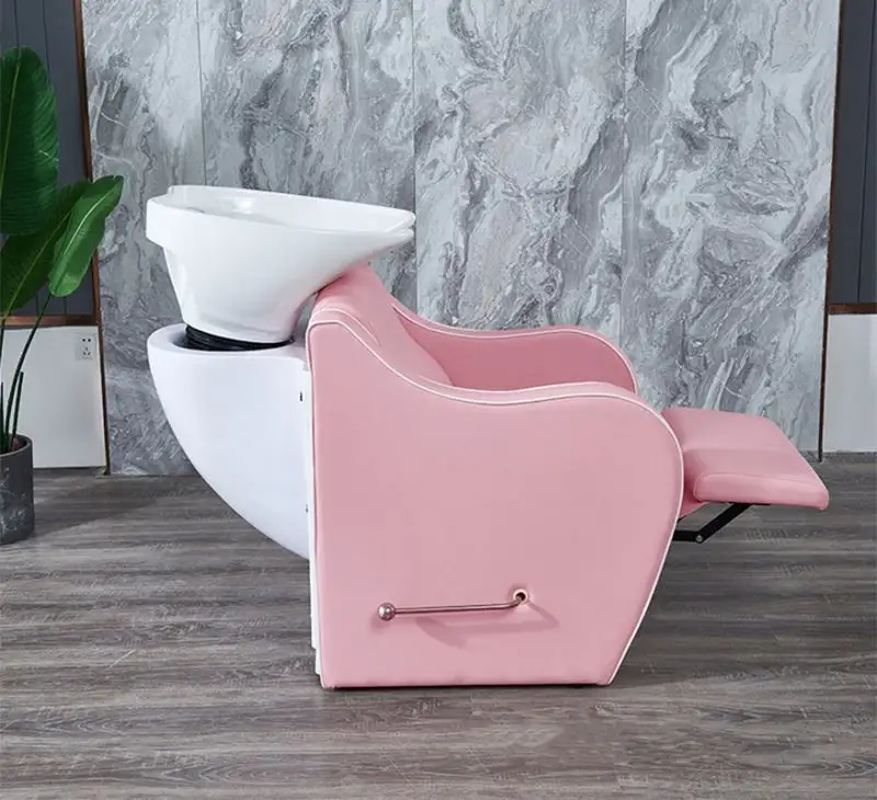 Steamer kursi cuci rambut spa modern, kepala air terapi thai pijat dengan kabinet penyimpanan