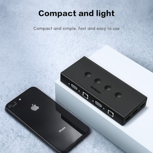 UGREEN VGA 4进1出KVM交换机4端口USB KVM开关盒支持1920*1440 60hz电脑电视监视器 - Product Image 3