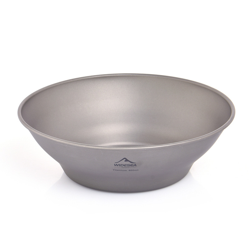 Saladier en titane de 800 ml (avec sac de rangement)