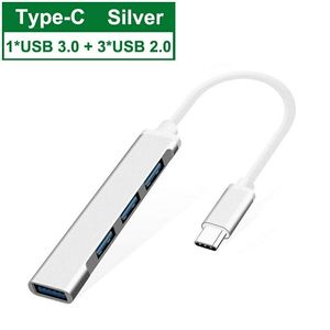USB 4合1端口3.0 2.0 C型3.1多分离器适配器适用于Macbook Pro Air Pc PC平板电脑笔记本电脑全新 - Product Image 3