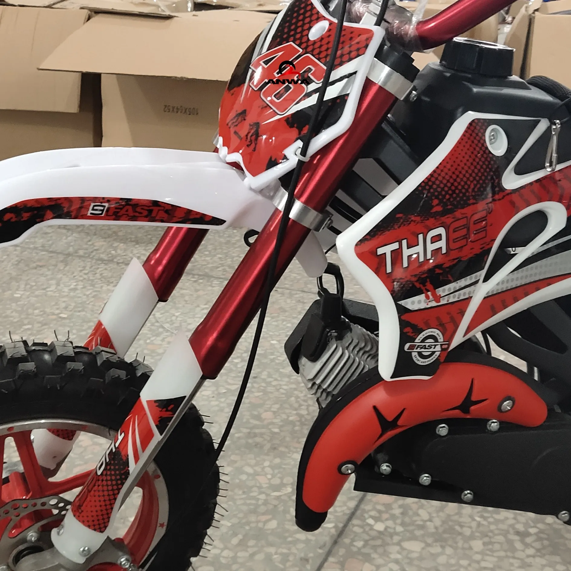 2021 mais novo 49CC 2 Acidente Vascular Cerebral motor Mini Super cross Moto/Bicicleta Da Sujeira