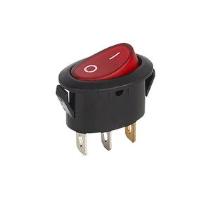 Interruptor basculante de microbotón de alimentación de 2 posiciones con función de encendido y apagado Color de lámpara roja para control de iluminación industrial hasta 250Vac - Product Image 6