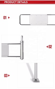 Profesyonel üretici sistemi otomatik erişim kontrolü Flap turnike kapısı daire - Product Image 6