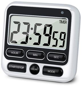 Schermo digitale Timer da cucina grande Display Timer digitale quadrato cottura Count up conto alla rovescia sveglia sonno cronometro orologio - Product Image 1