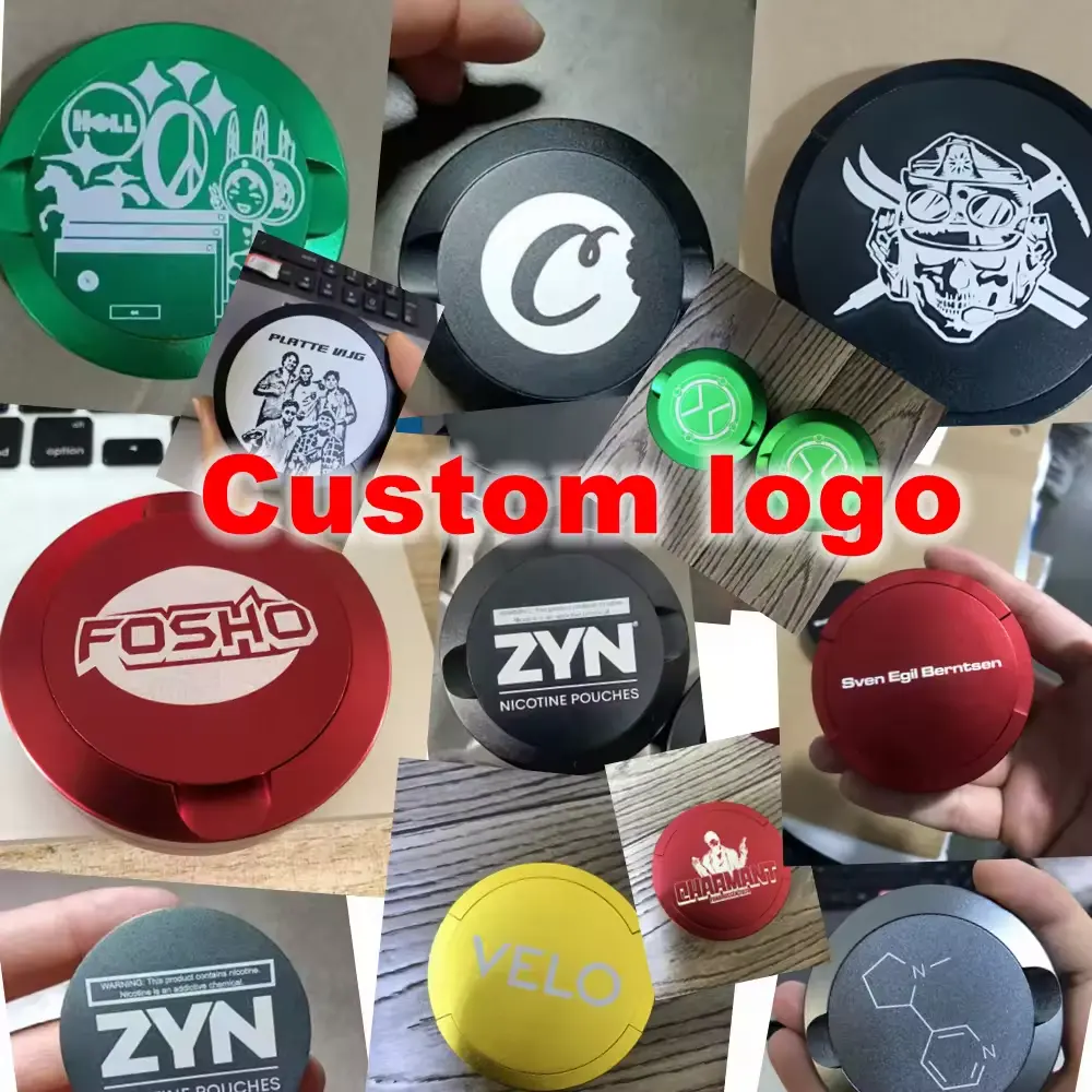 Nhà Sản Xuất Chuyên Nghiệp Tùy Chỉnh Gia Công CNC Snus Hộp Thiếc Anodize Hợp Kim Nhôm Snus Hộp Thiếc Kim Loại