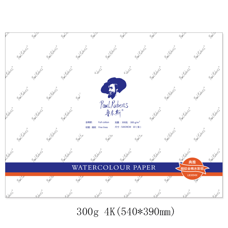 4K 300g fine lines 10 sheets
