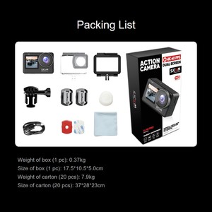 กล้องแอคชั่น Sjcam 12MP Pro4K60FPS SJ10หน้าจอคู่ Wi-Fi กล้องกันน้ำ EIS 2.0 - Product Image 5