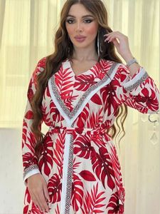 Maite MT049 kadın müslüman <span class=keywords><strong>toga</strong></span> baskı moda stil askı elbise