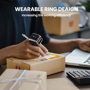 Eyoyo Mini 3 In1 1D 2D Bluetooth Wireless Wearable Finger <strong>UPC</strong> QR Code <strong>Scanner</strong> Ring <strong>Barcode</strong> <strong>Scanner</strong> for Library Inventory - Product Image 3