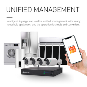 Telecamera di sicurezza impermeabile per esterni Full HD 5MP IP66 Set di telecamere di sicurezza a CCTV 4CH per visione notturna Wireless HDD con archiviazione dati Wifi sistema di telecamere IP - Product Image 3