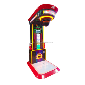 パークエンターテインメントに使用される1年間の保証金属ボクシングマシンゲーム中古パンチアミューズメントパークパンチマシン - Product Image 1