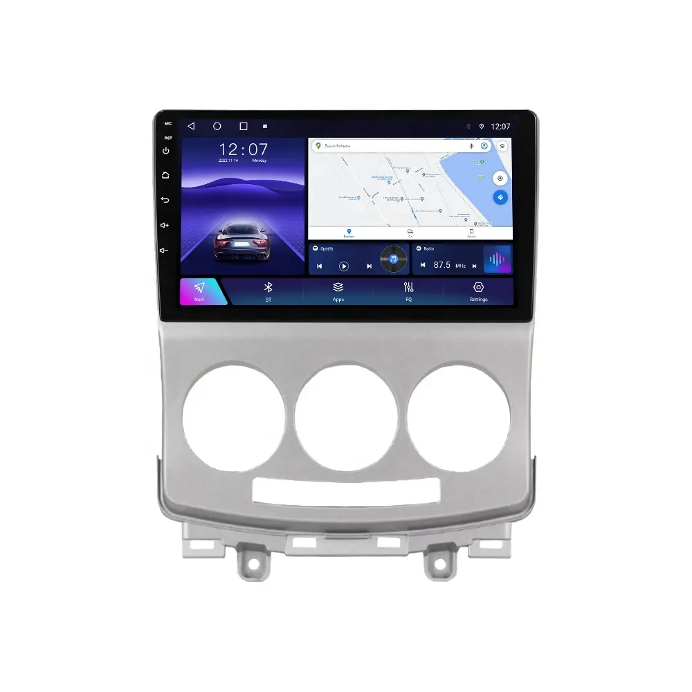 Navitree AndroidカーステレオLEDタッチスクリーン360パノラマカメラGPSナビゲーションシステムforMazda 5 2005-20109インチ