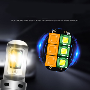 KEBOSIED araba LED fren işığı iki renkli ışık 12SMD 3535 dönüş sinyali canbus anti-strobe 3157 1157 7440 - Product Image 4
