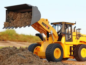 SJY-1552 <strong>1</strong>/16 Alloy <strong>RC</strong> Bulldozer <strong>Model</strong> 2.4G <strong>RC</strong> 11CH Alloy <strong>RC</strong> Loader Engineering Truck Engineering Vehicle for Kids As Gift - Product Image 4