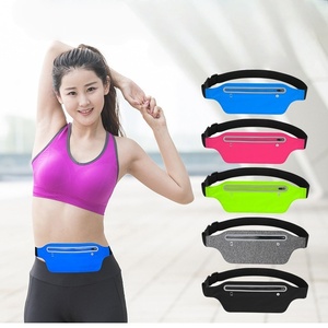 Lightweight <strong>Running</strong> Belt with Reflective Trim Breathable Mesh 2 Expandable Pockets for 6.5&quot; Phone Perfect for Runs - Product Image 1