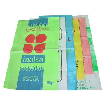 China sacos de embalagem pp fabricante de saco tecido de polipropileno não laminado para grãos, arroz, produtos químicos, pó, sal, açúcar