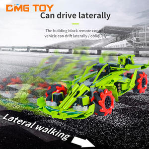 Nuovo gruppo di controllo remoto educativo di programmazione impilamento blocchi da costruzione realizzati in plastica resistente RC Drift Car Set giocattolo