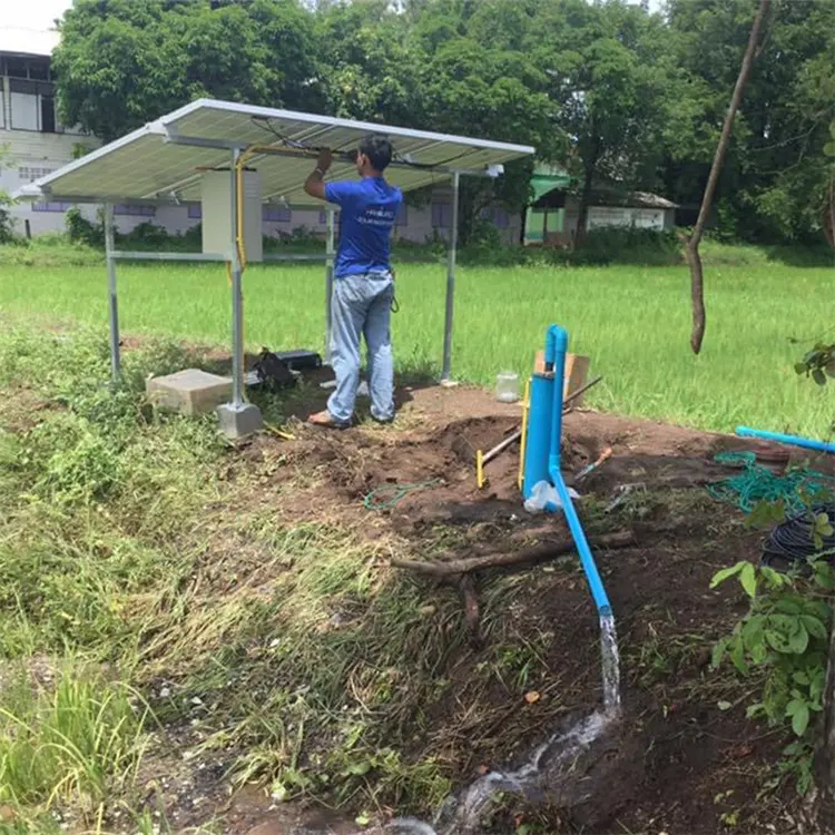 Bomba de água solar submersível, 110v 1500w 4.5m 3/h 203m 4 polegadas stenss aço ac/dc 2hp para irrigação