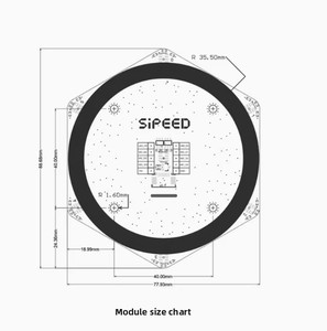 Sipeed ไมโครโฟน6-in-1อาร์เรย์1Mic การแปลแหล่งที่มา beamforming ที่มีความแม่นยำสูงการรู้จำเสียง - Product Image 4