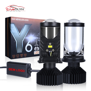 Özelleştirme mevcut Y6D H4 LED ampul 70W 14000LM bi led projektör lens IP68 su geçirmez harici sürücü led ışık araba için - Product Image 1