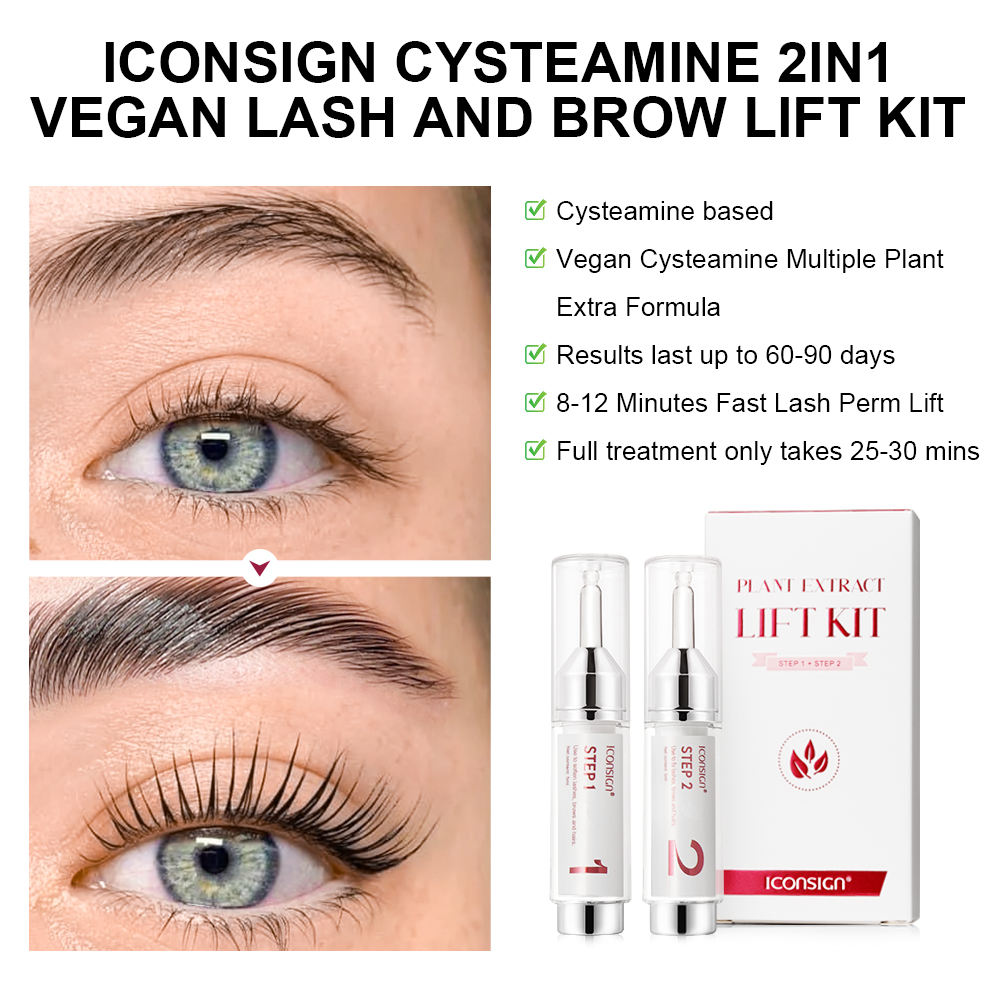 Kit de lifting de pestañas y cejas con extracto de plantas IK22010