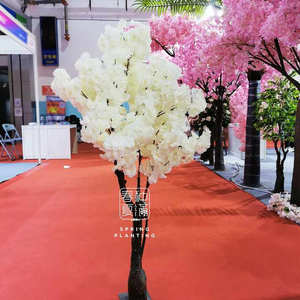 春の植樹大きな桜の木人工屋外ウェディングデコレーション白い人工桜 - Product Image 6