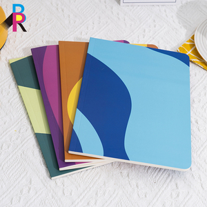 Cuadernos escolares con logotipo personalizado al por mayor de fábrica, cuaderno de estudiante de tapa blanda con 100 hojas, cubierta de tela A5 de tamaño, estilo impreso - Product Image 3