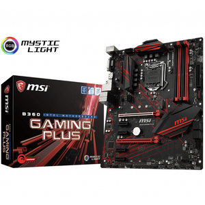 MSI B360 juegos PLUS placa base apoya 9th / 8th Gen Intel Core Pentium/Pentium 4 De Oro/Celeron para zócalo LGA 1151 se - Product Image 1
