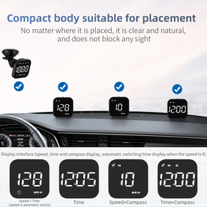WiiYii Factory Smart Digital Meter Head up Display G4S KMH <strong>MPH</strong> Over-speed Alarm Auto Speedometer GPS HUD Car Accessories - Product Image 3