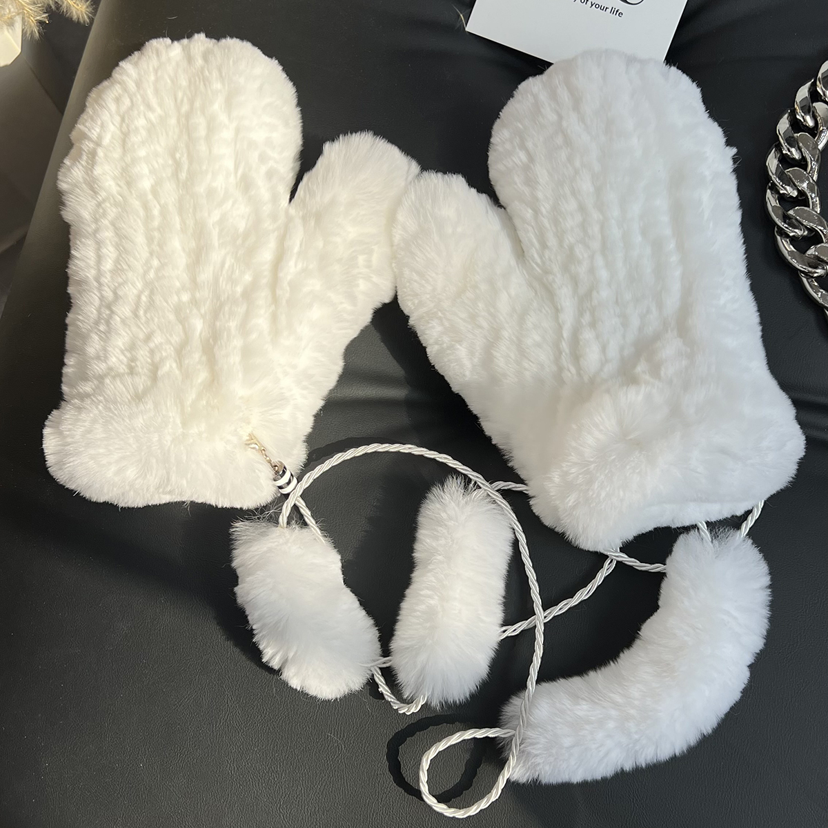 Taille unique-blanc