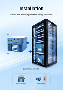 Industrial Fanless Embedded Edge Computing Mini Pc/Box J1900/I3/I5 Cpu Linux/Win System Lan <strong>Usb</strong> Com/Hd-M-I/Vga /<strong>Gpio</strong>/Audio