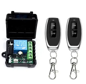 Mini 1CH Relais Empfänger modul Universal Wireless 433 MHz HF-Sender Fernbedienung Kunststoff Metall Lerncode DC 12V