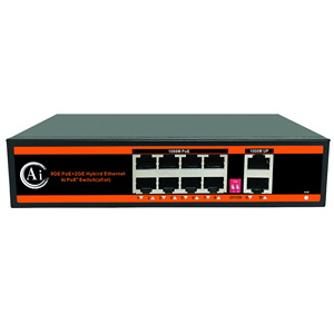 用于ip摄像机的100M/1000Mbps 4/6/8/16端口PoE交换机48V IEEE802.3 af/at非托管千兆网络以太网PoE交换机 - Product Image 5