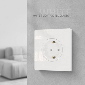 Nuovo interruttore a parete elettrico domestico presa a pulsante europa prese di corrente pannello PC cablaggio per uso domestico Max. Corrente 16A Max. 250V - Product Image 6