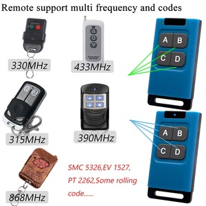 Multifrecuencia 310-915MHz Duplicador de control remoto inalámbrico de 8 canales Soporte de código de aprendizaje fijo rodante 433MHz 330MHz 868MHz