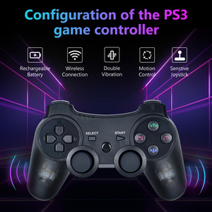 PS3 PS4无线游戏手柄定制游戏控制器，用于移动/个人电脑/电视可充电人体工程学操纵杆，带按钮 - Product Image 2