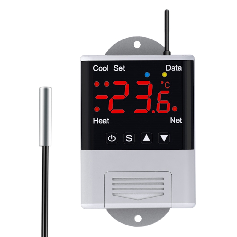 DTC1201 AC 110V 220V Digital Thermostat NTC Sensor LCD Display WiFi Temperature Controller APP Control For heating cooling