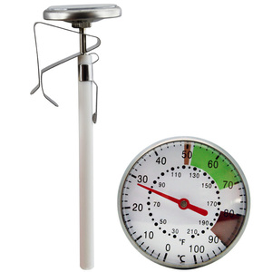 Termómetro de dial de acero inoxidable para freír aceite de café con leche BBQ | Termómetro de cocina con sonda analógica - Product Image 3