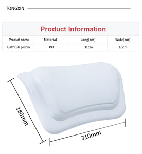 Sang Trọng Thân Thiện Với Môi Đầy Đủ Cơ Thể Hỗ Trợ Vuông Tắm Gối Với Thêm Mềm PU Bọt Và Không Thấm Nước Chất Liệu PVC Cho Bồn Tắm - Product Image 5