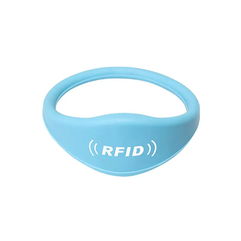 Jam tangan pintar RFID Gelang silikon tahan air untuk kartu kontrol akses