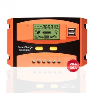 Willone actualizado Auto 20/30A Panel Solar regulador de batería Dual USB PWM controlador de carga Solar 12/24V sistema inversor uso doméstico - Product Image 1