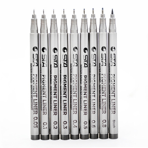 Promosyon STA ince ucu renkli yazma çizim işaretleyici kalem 0.05 0.1 0.2 0.3 0.4 0.5 0.6 0.8 Fineliner noktası Marker kalem seti - Product Image 5