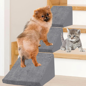 USMILEPET özelleştirilebilir Pet adımları kaymaz alt ve kendinden yapışkanlı pedleri ile merdiven köpekler kediler için köpek rampası düzeltmek için - Product Image 1